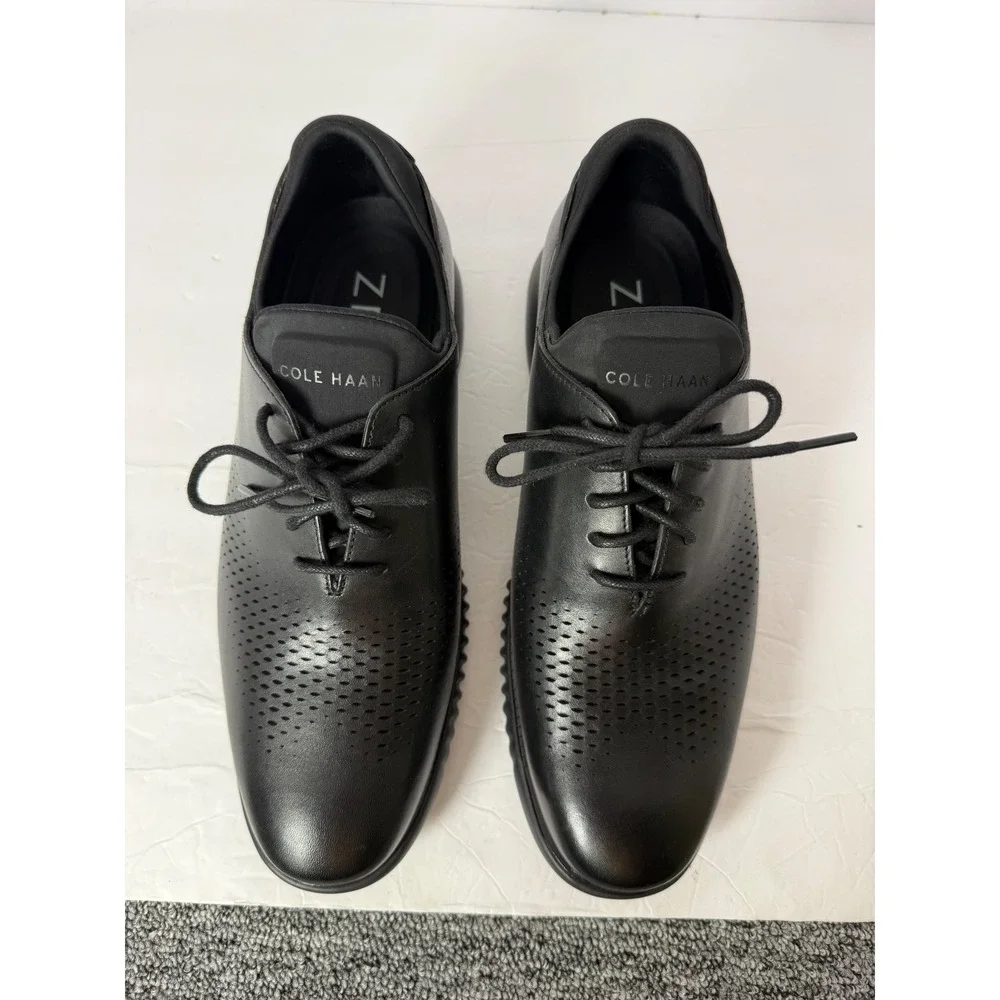 Cole Haan Zerogrand Wing Oxford Mens 10W Black Leather Shoes C23832